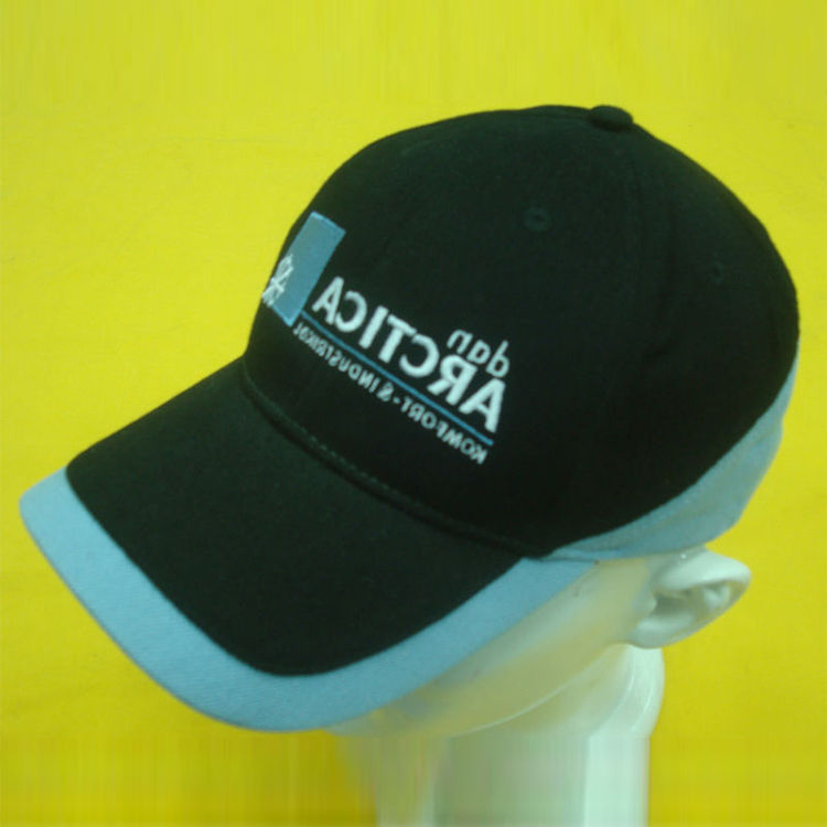 Black custom baseball cap and hat