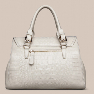 2017 la Más Nueva manera de la mujer del cuero genuino bolso de mano para mujer del bolso de piel de cocodrilo grano bolsas - Product Image 2