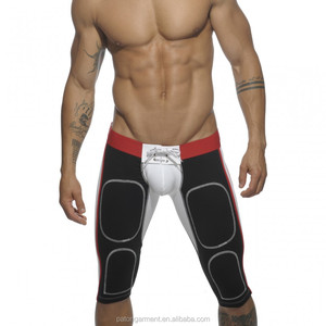 Shorts de sport pour hommes, style boxer, longueur genou, sexy et ludique, sans bas - Product Image 1
