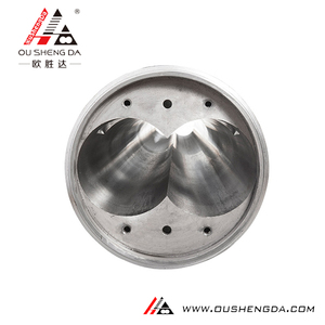 Extrusora cónica de doble tornillo, <span class=keywords><strong>barril</strong></span> para pvc pp wpc - Product Image 3