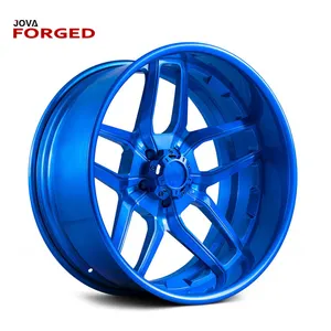 Blue Rims Color Custom Rims for Sale Aluminum Alloy Wheels Forged