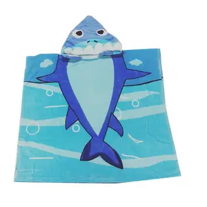 100% <span class=keywords><strong>Cotone</strong></span> Biologico Asciugamano Bambino <span class=keywords><strong>Accappatoio</strong></span>, Bambino Animale Con Cappuccio Asciugamano - Product Image 1