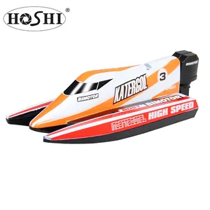 HOSHI — Mini bateau de course radiocommandé, jouet aquatique en plastique, taille Mini 3313M F1, 2.4G, télécommande, adapté pour les jeux d'extérieur, pour enfants