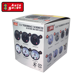 Tacómetro de RPM con luz de cambio LED blanca con lente ahumada de 95 mm - Product Image 5