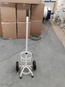 Y Tế Oxy Rỗng Nhôm E Kích Thước 4.55L Oxy Công Suất 682 Lít Xi Lanh Khí Với Chrome Xe Đẩy Điều Chỉnh Và Độ Ẩm - Product Image 6