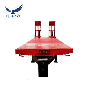 QUEST - L40 Nuevo Semirremolque de Plataforma Baja Hidráulica de 2 Ejes y 20 Toneladas para la Venta, Remolque para Excavadora - Product Image 3