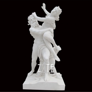 Escultura Abstracta Personalizada de Mármol <span class=keywords><strong>Griego</strong></span> Blanco de Tamaño Real de <span class=keywords><strong>Hombre</strong></span> y Mujer Desnudos - Product Image 6