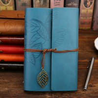 Carnet A7 vintage personnalisé, journal en cuir rétro classique avec reliure à anneaux, couverture rigide, style bureau, agenda rétro classique