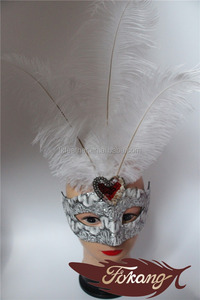 Blanchis Motif Autruche Plume <span class=keywords><strong>Masque</strong></span> Et Mascarade <span class=keywords><strong>Masque</strong></span> Pour articles de Fête - Product Image 6