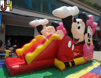 Château gonflable minnie et mickey mouse, la maison gonflable peut servir de château gonflable