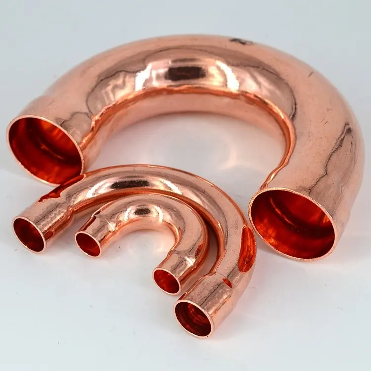 Factory Manufactured Refrigeration Copper Tube Fittings U Shape Elbow