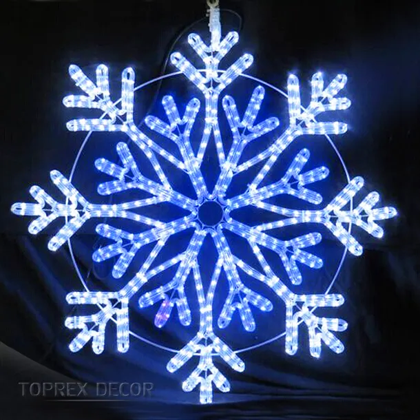 Toprex Decorazione di grandi dimensioni all'aperto artificiale LED motif luci di natale fiocco di neve decorazione