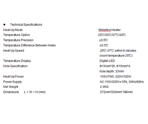 Rayto RT-A19 Incubadora/mini incubadora de laboratório/máquina incubadora para laboratório - Product Image 5