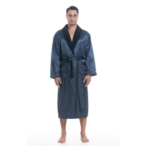 Peignoir <span class=keywords><strong>de</strong></span> bain thermique <span class=keywords><strong>pour</strong></span> hommes avec doublure en satin <span class=keywords><strong>de</strong></span> polyester et <span class=keywords><strong>polaire</strong></span> grande taille disponible-Peignoir en satin <span class=keywords><strong>pour</strong></span> hommes - Product Image 6