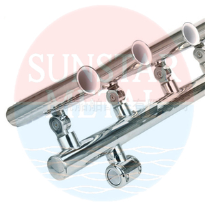 Nouvelle condition en acier inoxydable 5 Tube support de <span class=keywords><strong>canne</strong></span> pour la pêche pour Rail support de repos de tige - Product Image 6