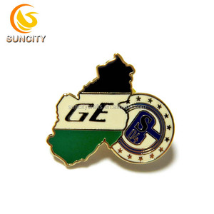 Custom logo Pin Auf Schalke Schaller Fan-Club Verband <strong>Badge</strong> Semi <strong>Cloisonne</strong> Lapel Pin Imitation <strong>Hard</strong> <strong>Enamel</strong> Emblem - Product Image 4