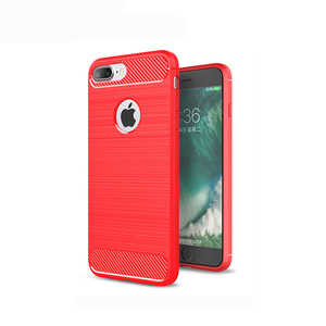 <strong>Soft</strong> <strong>Tpu</strong> Brushed Carbon Fibre Phone <strong>Case</strong> for Iphone8 Plus - Product Image 3