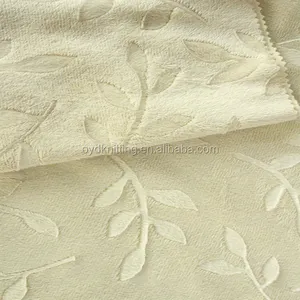 Polyester Super Soft Flower Embossed Minky Velboa Fabric for Soft Blanket/Bedding Quilt to Poland Market