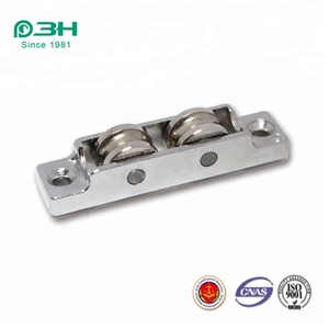 ลูกกลิ้งพลาสติกประตูเลื่อน UPVC ปรับได้พร้อมล้อคู่ - Product Image 3