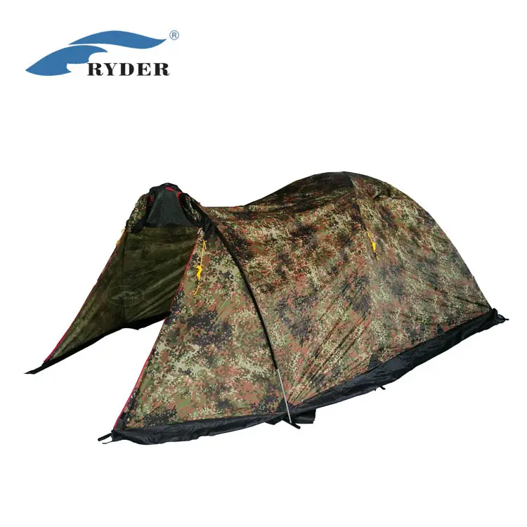 Custom Afdrukken Oxford Camo Army Polyurethaan Behandelen Twee Layer Waterdichte Volledige Sublimatie Camouflage Tactische Militaire Tent