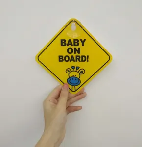 12x12 cm Baby On Board Dekoratif Araba Sticker