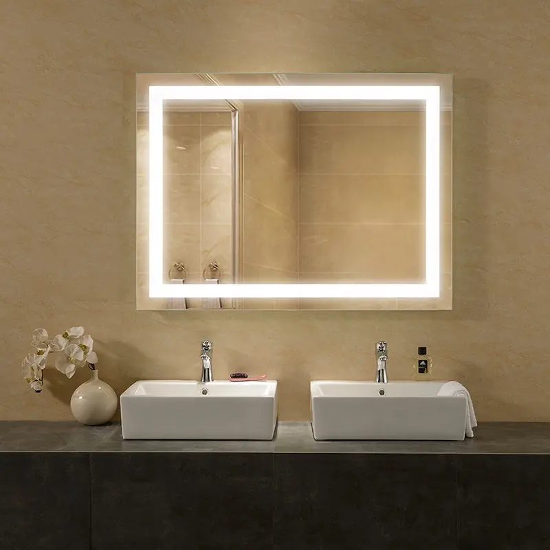 Lighted Dressing Room Table Wall Mount Makeup Mirror