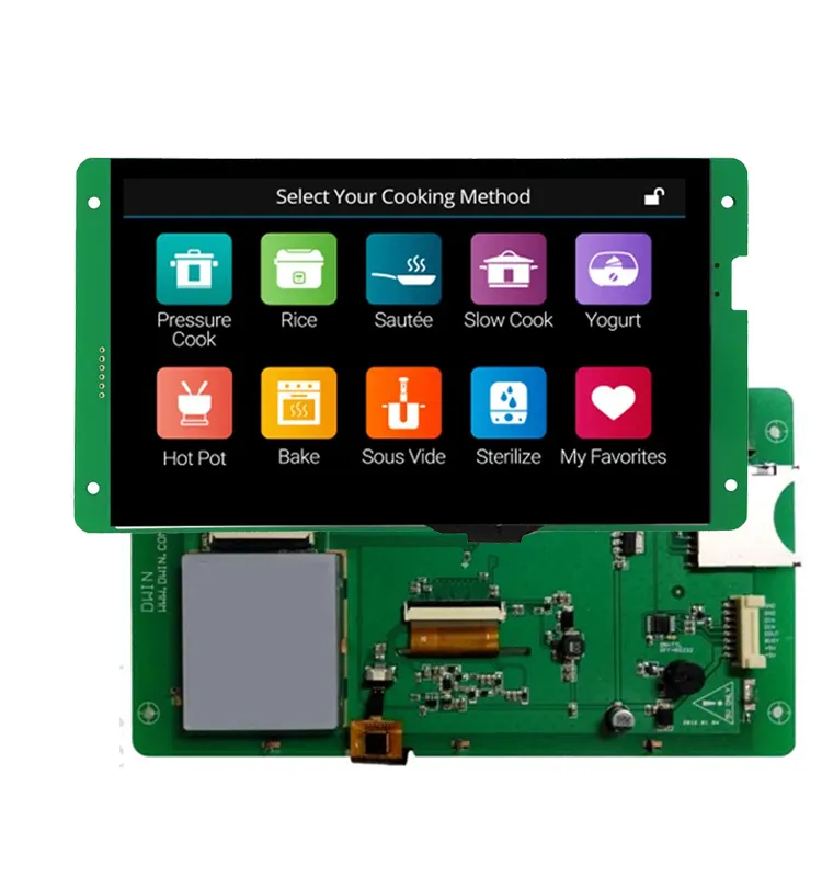 จอแสดงผล Lcd แบบตั้งโปรแกรมได้สำหรับระบบควบคุมแบบสัมผัสพร้อมซอฟต์แวร์ GUI