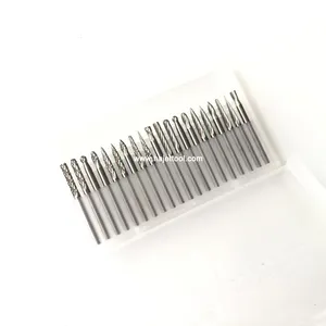 20 Tungsten Carbide 3mm Dental Bur Burr Grinder Rotary Engraver Dremel Drill Bit jewelry tool