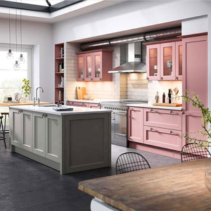 Il gabinetto da cucina rosa su ordine moderno di vendite calde di Hangzhou 2022 progetta il Funiture per la casa usata - Product Image 2