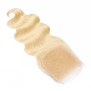 Capelli Instock 130% densità del corpo onda 5x5 613 di chiusura in pizzo # capelli umani biondi chiusura capelli capelli brasiliani - Product Image 4