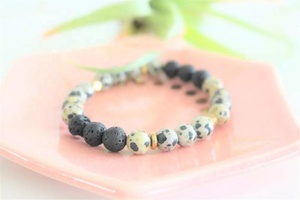 Pulsera ajustable de Lava y piedra Natural, difusor de aceites esenciales - Product Image 3