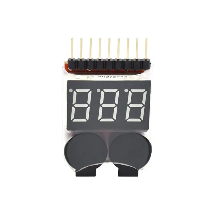 2S 3S 4S 5S 6S 7S 8S 1-8S Lipo/Li-ion/Fe Battery Voltage Tester Low Voltage Buzzer Alarm RC Lipo Voltage Indicator Checker