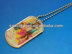 Impreso <span class=keywords><strong>sexy</strong></span> Girl Etiqueta de perro, etiquetas ejército perro, Etiqueta de perro del metal - Product Image 1