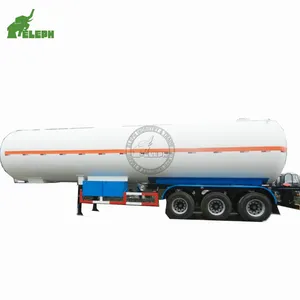 3 Trục Khối Lượng Lớn Vận Chuyển Khí LPG Tàu Chở Dầu Bán Xe Tải Trailer Cho Châu Phi