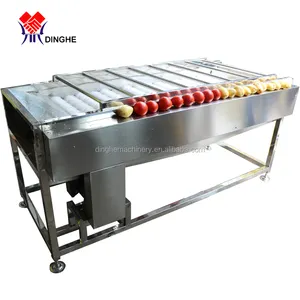 Commercial carrots / potatoes / celery vegetables washing equipments / root vegetables cleaning machine