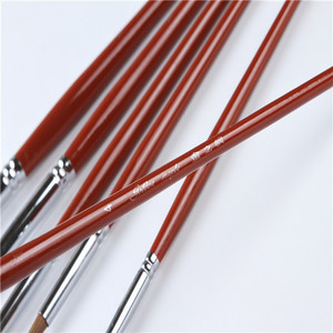 168 acuarela cepillo de la pintura de <span class=keywords><strong>arte</strong></span> <span class=keywords><strong>manual</strong></span> de suministro ronda de pelo de la comadreja cepillo de acuarela conjunto - Product Image 4