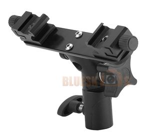 Double support Flash Speedlite avec support de parapluie pour <span class=keywords><strong>caméscope</strong></span> vidéo - Product Image 2