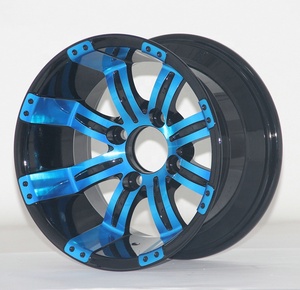 China einzigartige bunte 10 12 14 Zoll blaue Farbe Maschinen räder mit bester Qualität und Preis 12 Zoll Auto Leichtmetall felgen - Product Image 6