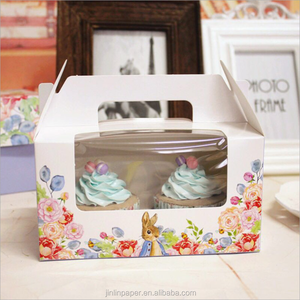 Tùy Chỉnh In Giấy <span class=keywords><strong>Cupcake</strong></span> Hộp 1/2/4 Gói Ưa Thích In Bánh Muffin Hộp - Product Image 4