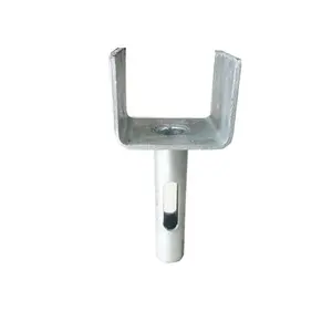 Galvanized adjustable steel U fork head jack for shoring prop