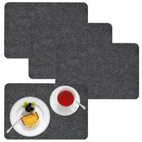 Tapis plat de table personnalisé, napperon de table en feutre, rond et à coin, pour table à manger