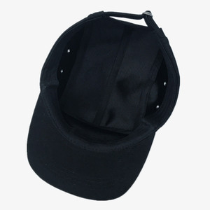 Gorra de 5 Paneles Personalizada, Lisa, Negra, 100% Algodón, de Perfil Bajo, para <span class=keywords><strong>Hombre</strong></span>, Estilo Campamento, con Correa Trasera, al por Mayor - Product Image 3