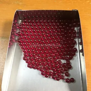 5# Ruby Corundum Ruby Ball 5mm No Hole Loose Gemstone Beads