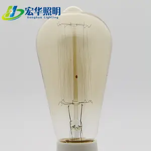 St64 E27 25w 40w 60w Edison style clear vintage bulb for decoration