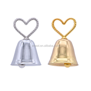 China Factory Modern Eco-Friendly Heart &amp; Bell Shape Metal Gold Silver Color Custom Logo High Quality Place Card <strong>Photo</strong> <strong>Holder</strong> - Product Image 3