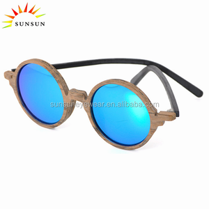 Lunettes de soleil Lunettes de soleil Sport Rondes <span class=keywords><strong>Bois</strong></span> Lunettes Optique Miroir Lentille Monture Acétate - Product Image 5