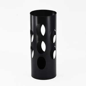 Black Modern Metal Handicraft Office Wet <b>Umbrella</b> <b>Stand</b> with Double C Logo - Product Image 5