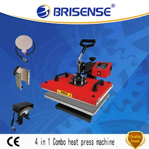 Factory Direct Sale Brisense Brand Manual 4 in 1 Multifunction Combo Heat Press Machine for T-shirt printing,Mug,Hat,Dish