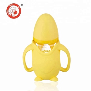 BPA-freie Baby flasche aus Stroh glas mit Silikon hülle - Product Image 2