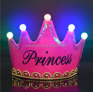 Luz led-<span class=keywords><strong>cumpleaños</strong></span> princesa Príncipe <span class=keywords><strong>de</strong></span> la Corona para niños y adultos - Product Image 3